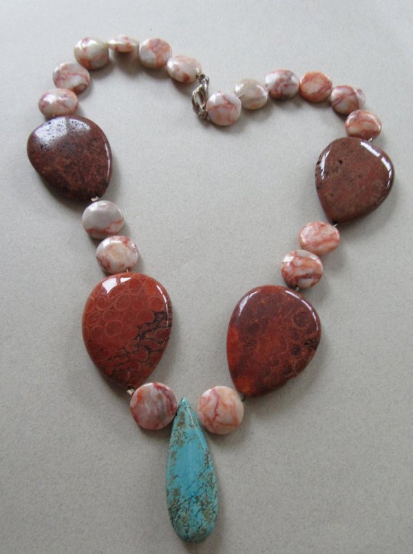 Fossilized Coral and Stone? Necklace