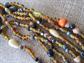 Vintage Boho Glass Multi Strand Necklace Fall Colors