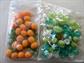 Vintage Mod Pineapple and Flower Beads Lot Destash Jewelry Making Tropical