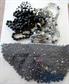 Vintage Black and More Glass Beads Lot Destash