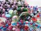 Vintage Multi Color Glass Beads Lot Destash Jewelry Making Crafts