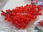 Vintage Red and Hot Orange Glass Beads Lot Destash Jewelry Making