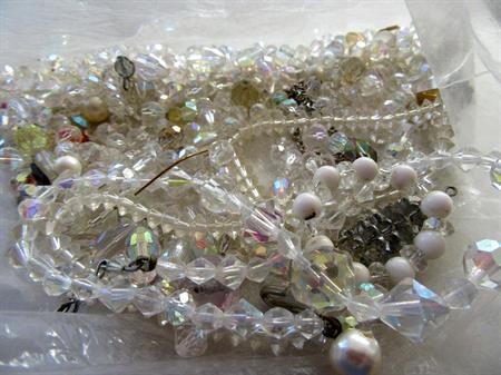 Vintage Loose Crystal Beads Lot Destash Jewelry Making