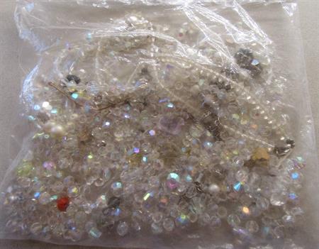 Vintage Loose Crystal Beads Lot Destash Jewelry Making