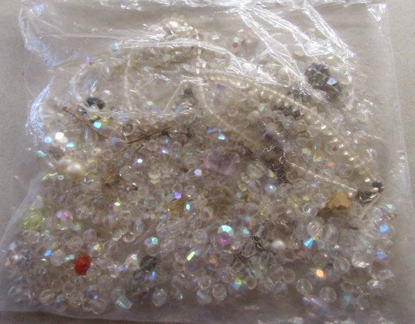 Vintage Loose Crystal Beads Lot Jewelry Making