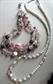 Vintage Glass Beads Lot Purple Swirls Destash Repurpose