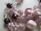 Vintage Glass Beads Lot Purple Swirls Destash Repurpose