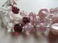 Vintage Glass Beads Lot Purple Swirls Destash Repurpose