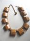 Vintage Bakelite Puce Mustard Swirl Chunky Choker Necklace 64.1 Grams Vintage Jewelry Fall Colors