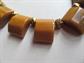 Vintage Bakelite Puce Mustard Swirl Chunky Choker Necklace 64.1 Grams Vintage Jewelry Fall Colors