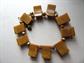 Vintage Bakelite Puce Mustard Swirl Chunky Choker Necklace 64.1 Grams Vintage Jewelry Fall Colors