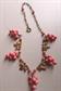 1930's SWEET Grapes and Leaves Czech Necklace Section Destash Repurpose Vintage Jewelry Parts