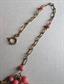 1930's SWEET Grapes and Leaves Czech Necklace Section Destash Repurpose Vintage Jewelry Parts