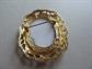 Vintage Mod Tortolani Signed Couple Transfer Glass Pin Very Cool 