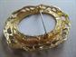 Vintage Mod Tortolani Signed Couple Transfer Glass Pin Very Cool 