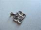 Vintage Petite Sterling Silver Marcasite Butterfly Pendant Fine Jewelry