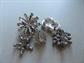 Vintage Small Rhinestone Snowflake Scatter Pin Lot