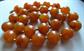 Vintage Caramel Lucite Swirly Necklace Fall Colors Earth Tones
