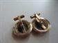 Vintage Destino Black Onyx 1/20th 12k Gold Filled Cufflinks Shirt Accessories