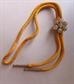 Vintage Bolo tie Glass Crackle Glass Slide Country Western Cowgirl Cowboy Square Dance Boot Scootin'