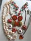 Vintage Jewelry Lot 1950's and Up Lucite Plastic Copper 