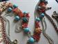 Vintage Jewelry Lot 1950's and Up Lucite Plastic Copper 