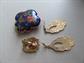 Vintage Cloisonné Pieced Earrings and Bonus Deatsh Pieces 