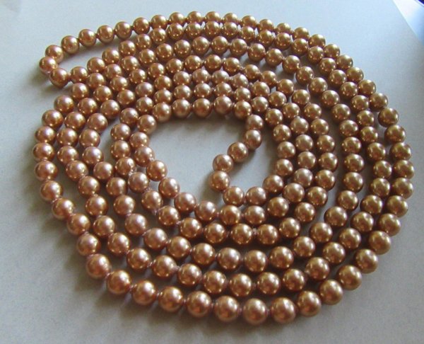 Vintage Faux Pearl Necklace Flapper Length Gatsby Party