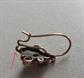 Victorian 10K Gold Seed Pearl Single Earring Part For Repurposing or Wear 1.4 Grams Destash