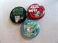 Foamy The Squirrel Pin Back Button Set  Neurotically Yours Germaine Endez  Jonathan Ian Mathers 