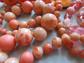 Vintage Orange Bead Lot Plastic Lucite Aurora Borealis Crystals Destash Repurpose Jewelry Making