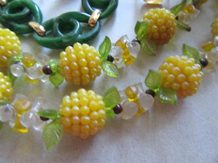 Vintage Mod Jewelry Lot Pin Earrings Lucite Bangle