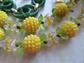 Vintage Jewelry Lot Yellow and Green Transfer Pin Clip Earrings Lucite Bangle And More