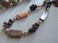 Vintage Jewelry Lot Multi Strand Necklace Clamper Bracelet Earrings Pins Shell Beads Fall Colors