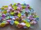 1960's Flower and Leaves Beads Lot Destash Pastels Jewelry Making Repurpose