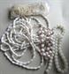 Vintage White Opaque Glass Beads Lot Destash Jewelry Making Crafting