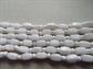 Vintage White Opaque Glass Beads Lot Destash Jewelry Making Crafting