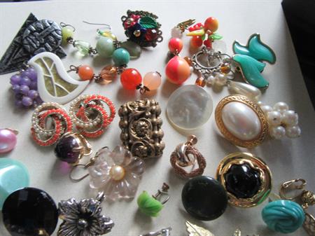 Large Single Earring Lot Destash Jewelry Making Crafting 