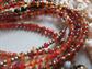 Vintage And Newer All Glass Beads Lot Destash Jewelry Making Repurpose Fall Colors