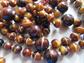 Vintage And Newer All Glass Beads Lot Destash Jewelry Making Repurpose Fall Colors