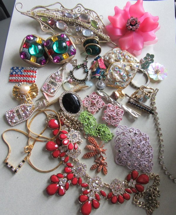Rhinestone Harvest Lot Jewelry Making Crafting 