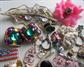 Rhinestone Harvest Lot Jewelry Making Destash Crafting Repurpose
