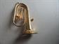 Detailed Miniature  3D Tuba Figure Musician School Band Cake Topper