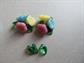 Vintage Glass Flower and Leaf Beads Fruit Salad Destash Jewelry Making Crafting