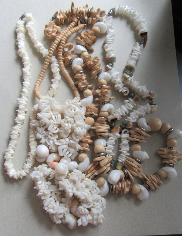 Vintage Shell Necklaces Lot 