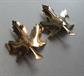 Vintage Leaf Pins Orange and Green Fall Colors Autumn Jewelry