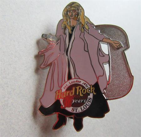 Hard Rock St. Louis 30th Anniversary Stevie Nicks Pin Limited Edition Music Memorabilia