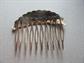 Vintage Cloisonné Peacock Hair Comb 