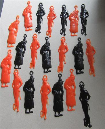 Vintage Witch Devil Charms or Pendants Lot 20 Pcs Vending Machine Prize Halloween Destash Jewelry Making