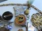 Vintage and Up Jewelry Parts Lot Destash Glass Beads and Doo Dads Repurposing Harvest